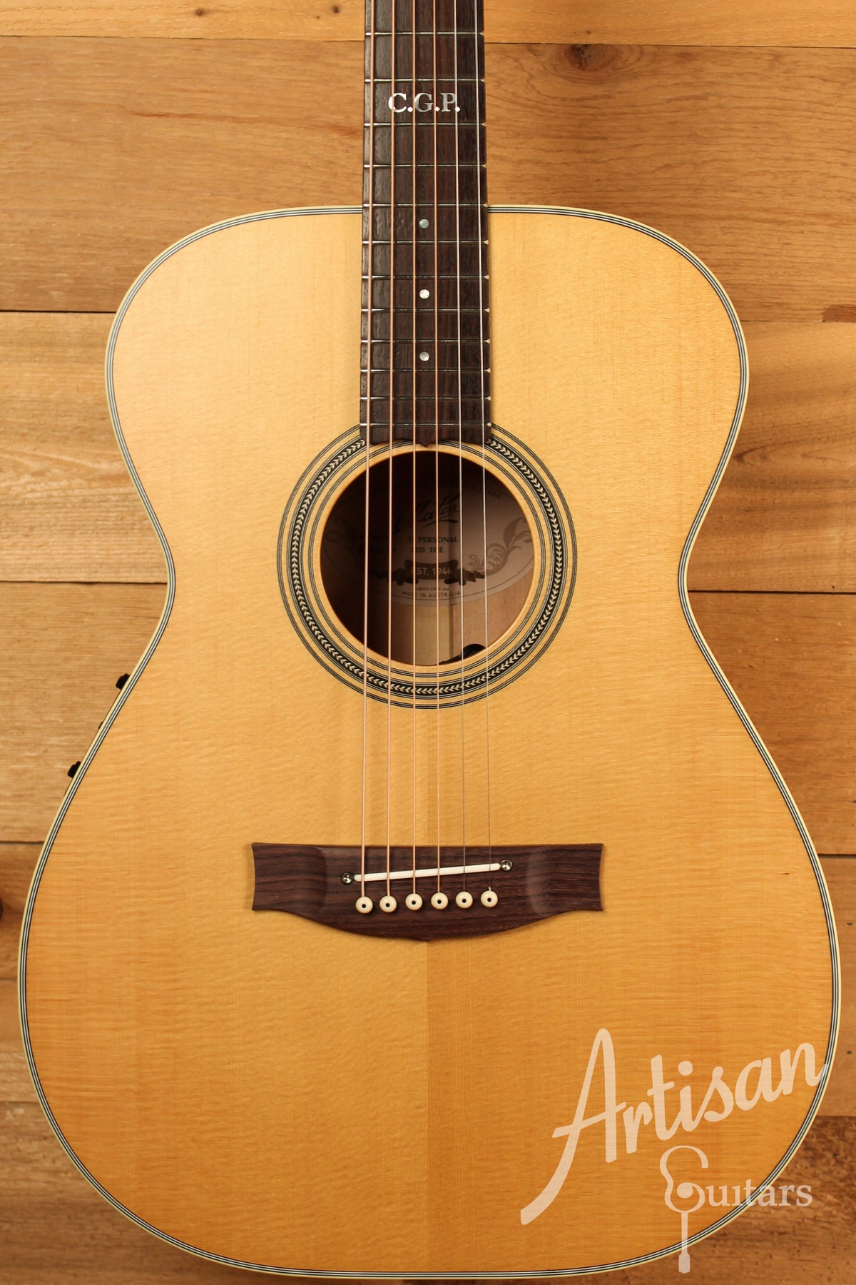 Maton Custom Shop TE Personal Thinline Guitar "AAA" Sitka Spruce and AAA" Figured Queensland Maple ID-12373 - Artisan Guitars