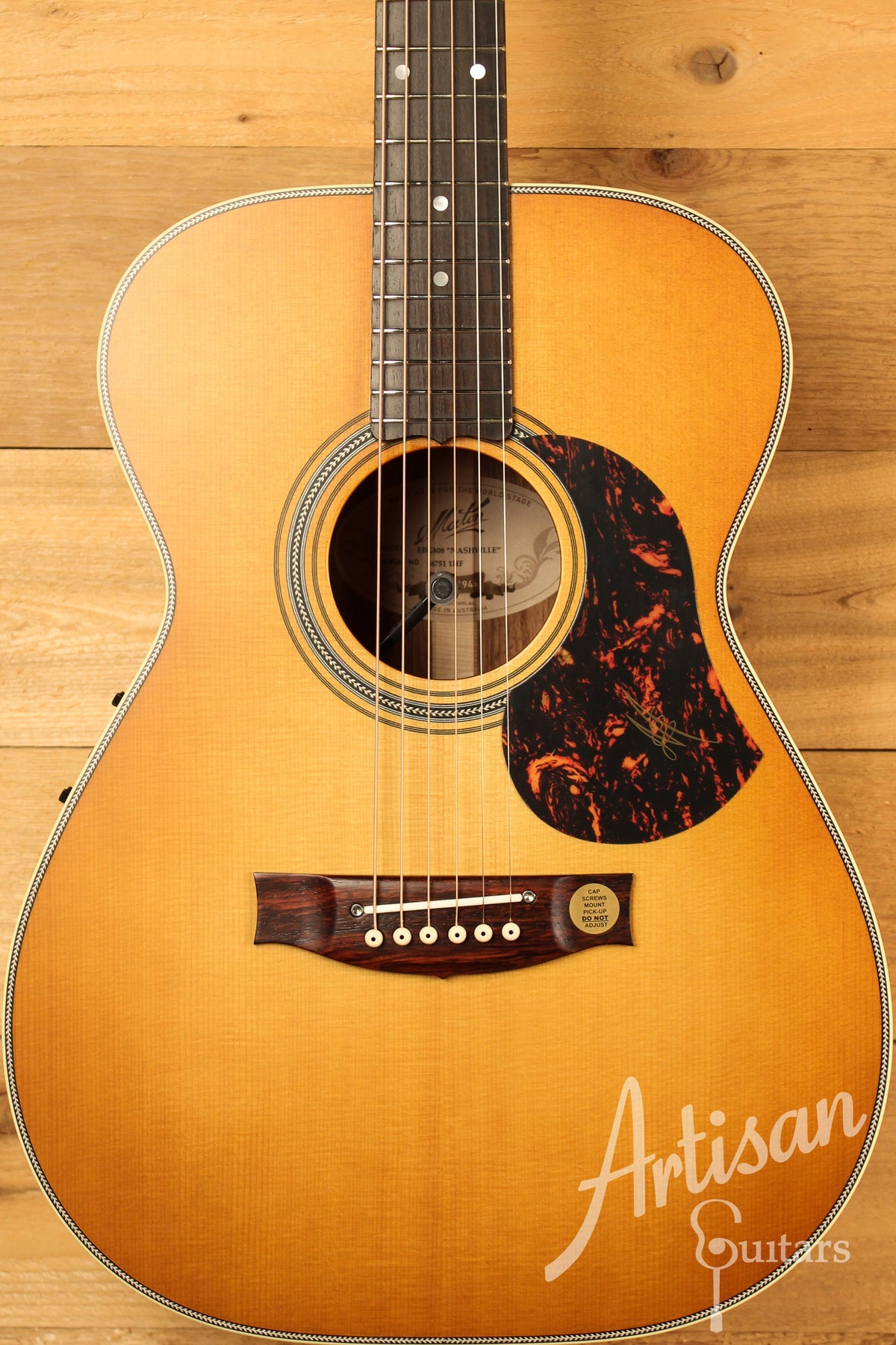 Maton EBG808 Nashville Series Sitka Spruce & Blackwood w/ Vintage Amber Sunburst Finish ID-12649 - Artisan Guitars