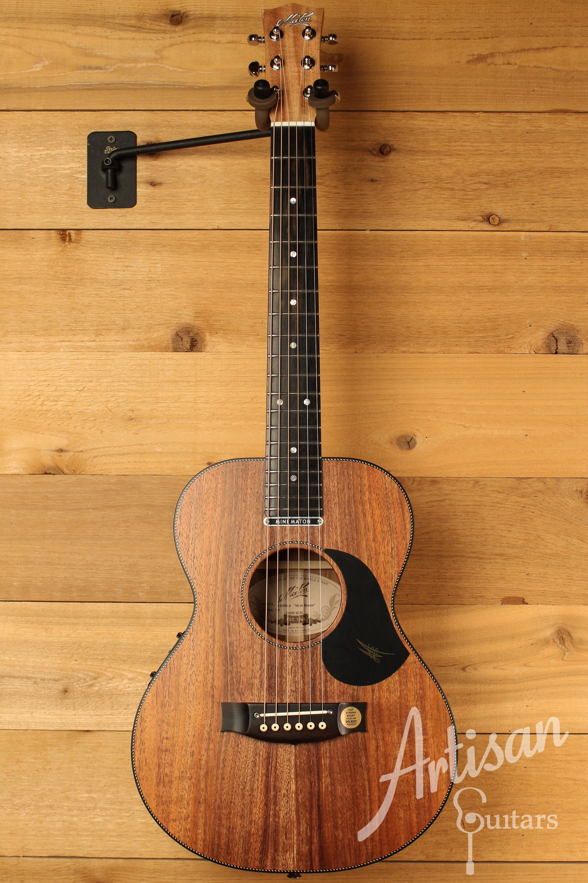 Maton EMBW6 Mini Guitar w/ Blackwood Top, Back & Sides and AP5 Pro Pickup System ID-12652 - Artisan Guitars