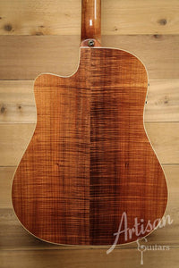 Maton WA May Custom Shop Dreadnought Cutaway with Sitka Spruce and Fiddleback Blackwood ID-9894 - Artisan Guitars