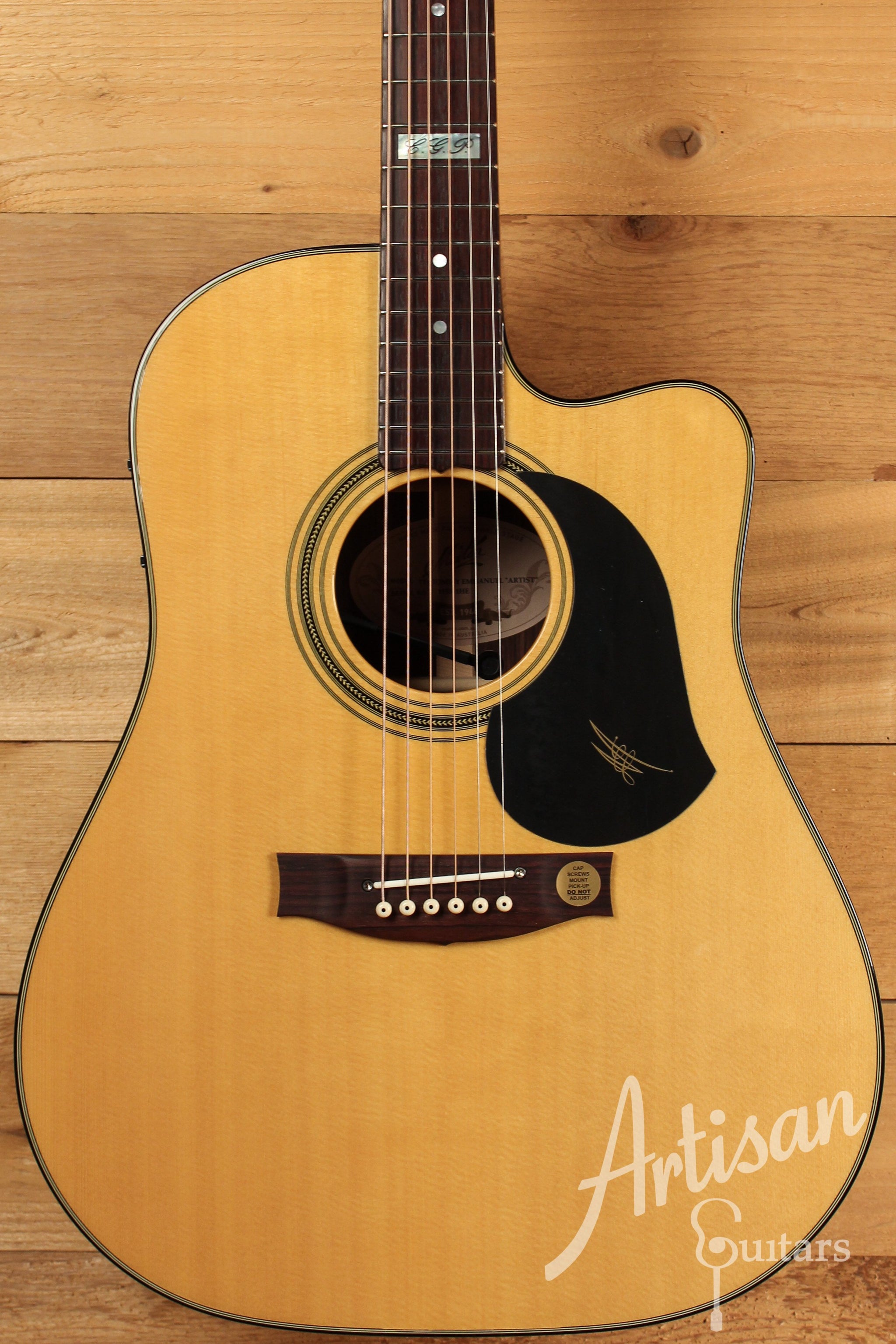 Maton TE 1 Guitar Tommy Emmanuel Artist Sitka Spruce and Indian Rosewood AP5 Pro ID-12671 - Artisan Guitars