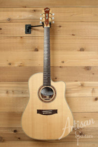Maton WA May Custom Shop Dreadnought Guitar Cutaway with Sitka Spruce and Fiddleback Blackwood ID-9957 - Artisan Guitars
