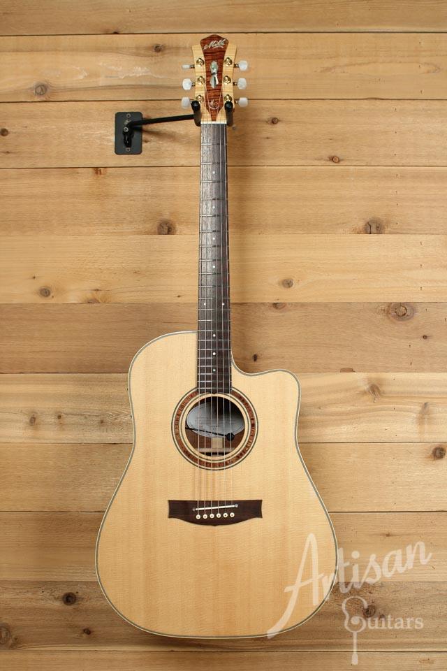 Maton WA May Custom Shop Dreadnought Guitar Cutaway with Sitka Spruce and Fiddleback Blackwood ID-9957 - Artisan Guitars