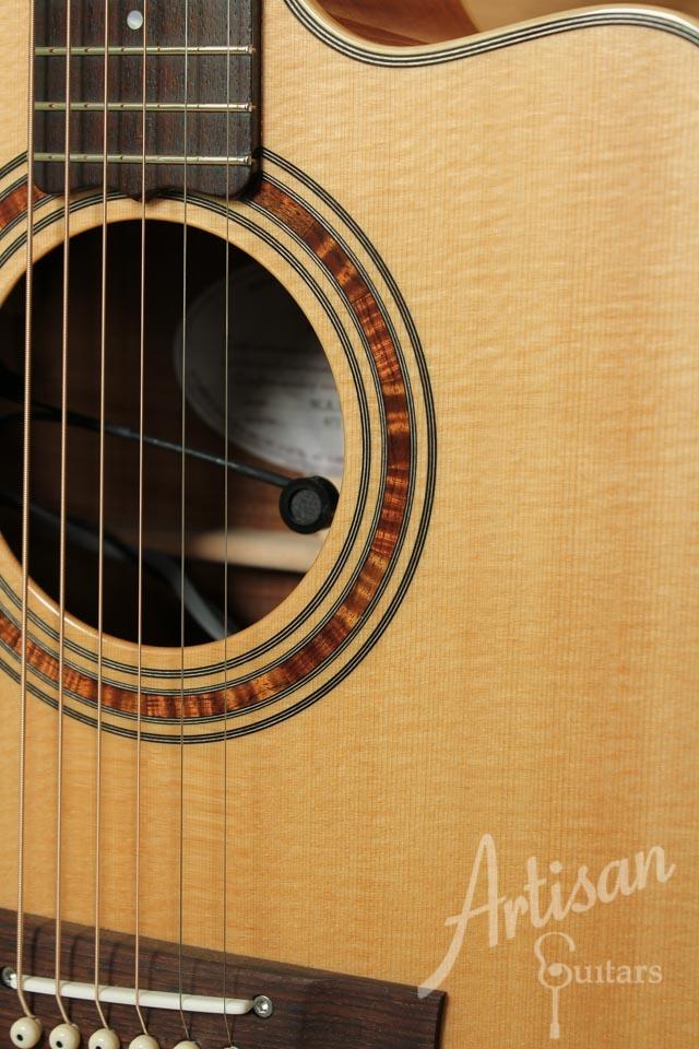 Maton WA May Custom Shop Dreadnought Guitar Cutaway with Sitka Spruce and Fiddleback Blackwood ID-9957 - Artisan Guitars