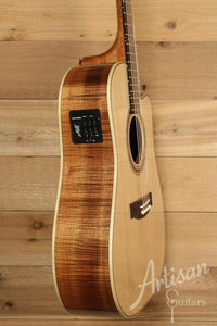 Maton WA May Custom Shop Dreadnought Guitar Cutaway with Sitka Spruce and Fiddleback Blackwood ID-9957 - Artisan Guitars