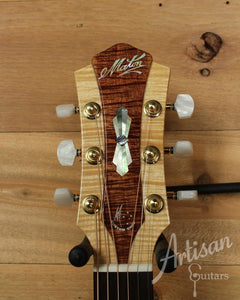 Maton WA May Custom Shop Dreadnought Guitar Cutaway with Sitka Spruce and Fiddleback Blackwood ID-9957 - Artisan Guitars