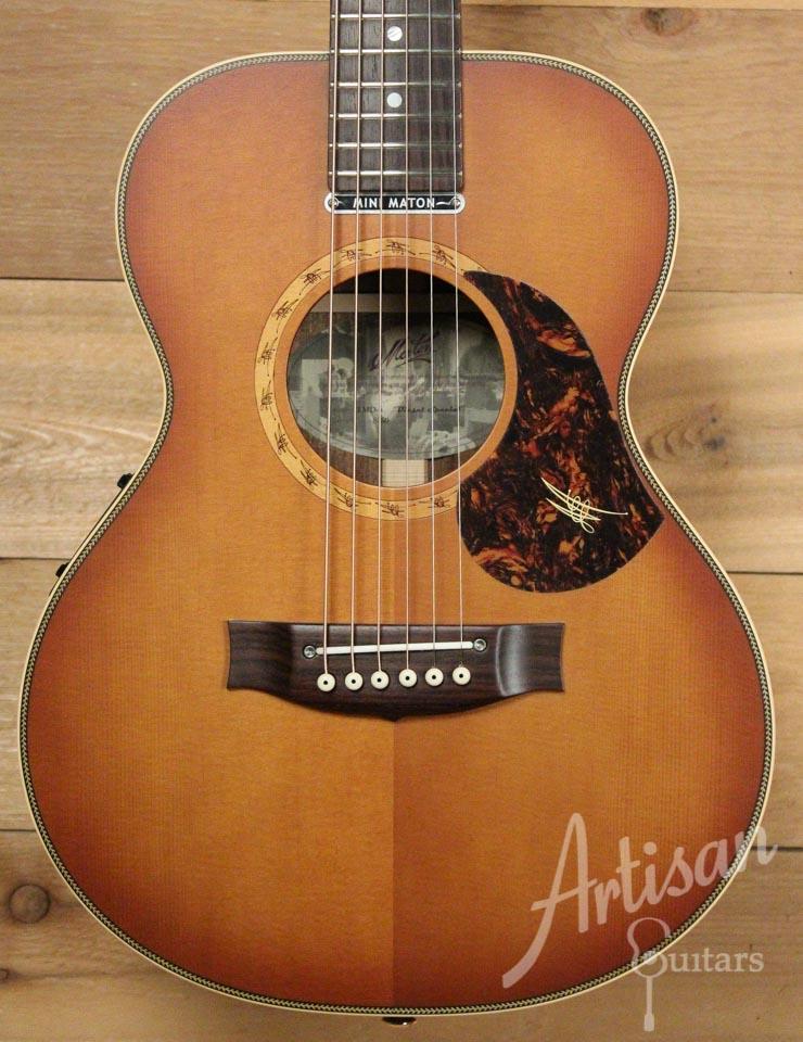 Maton EMD 6 Mini Maton Diesel Guitar Sitka with Blackwood and Vintage Amber Sunburst ID-9951 - Artisan Guitars