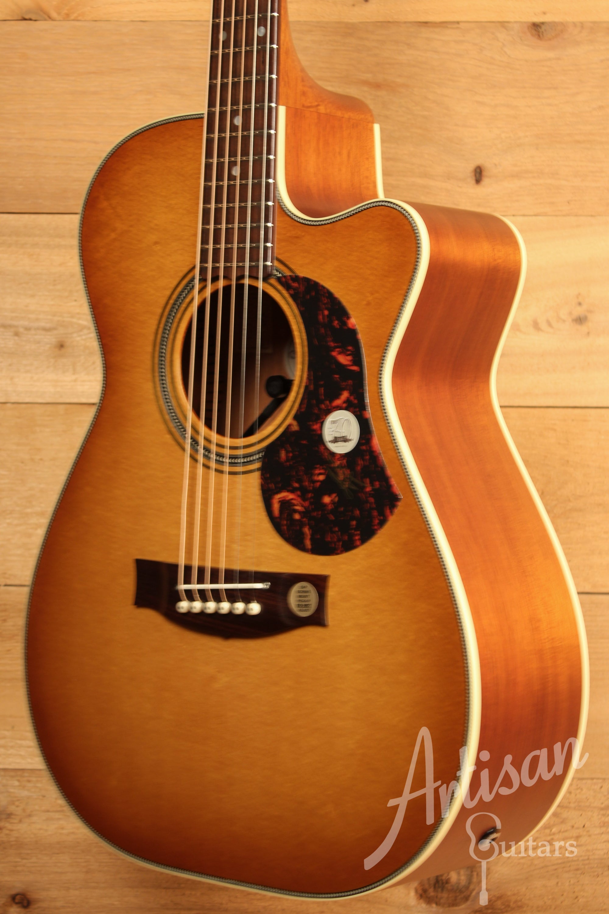 Maton EBG 808C Nashville Guitar with Cutaway AP5 Pro in Vintage Amber Sunburst ID-11404 - Artisan Guitars