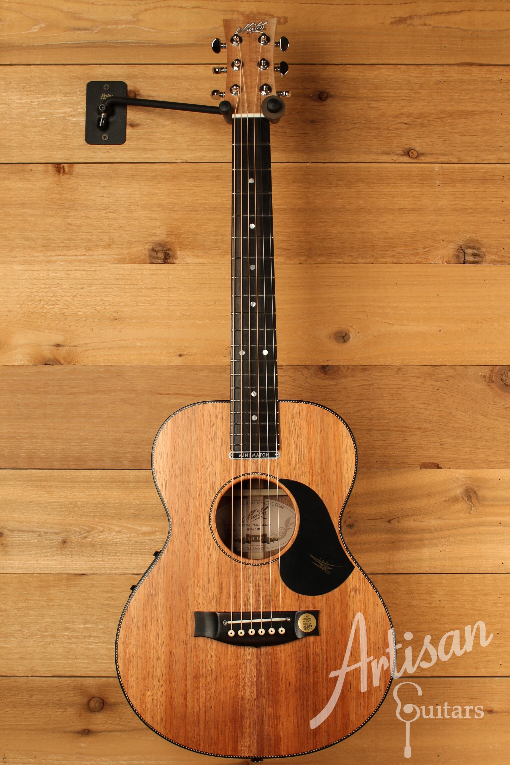 Maton EMBW6 Mini Guitar w/ Blackwood Top, Back & Sides and AP5 Pro Pickup System ID-12466 - Artisan Guitars