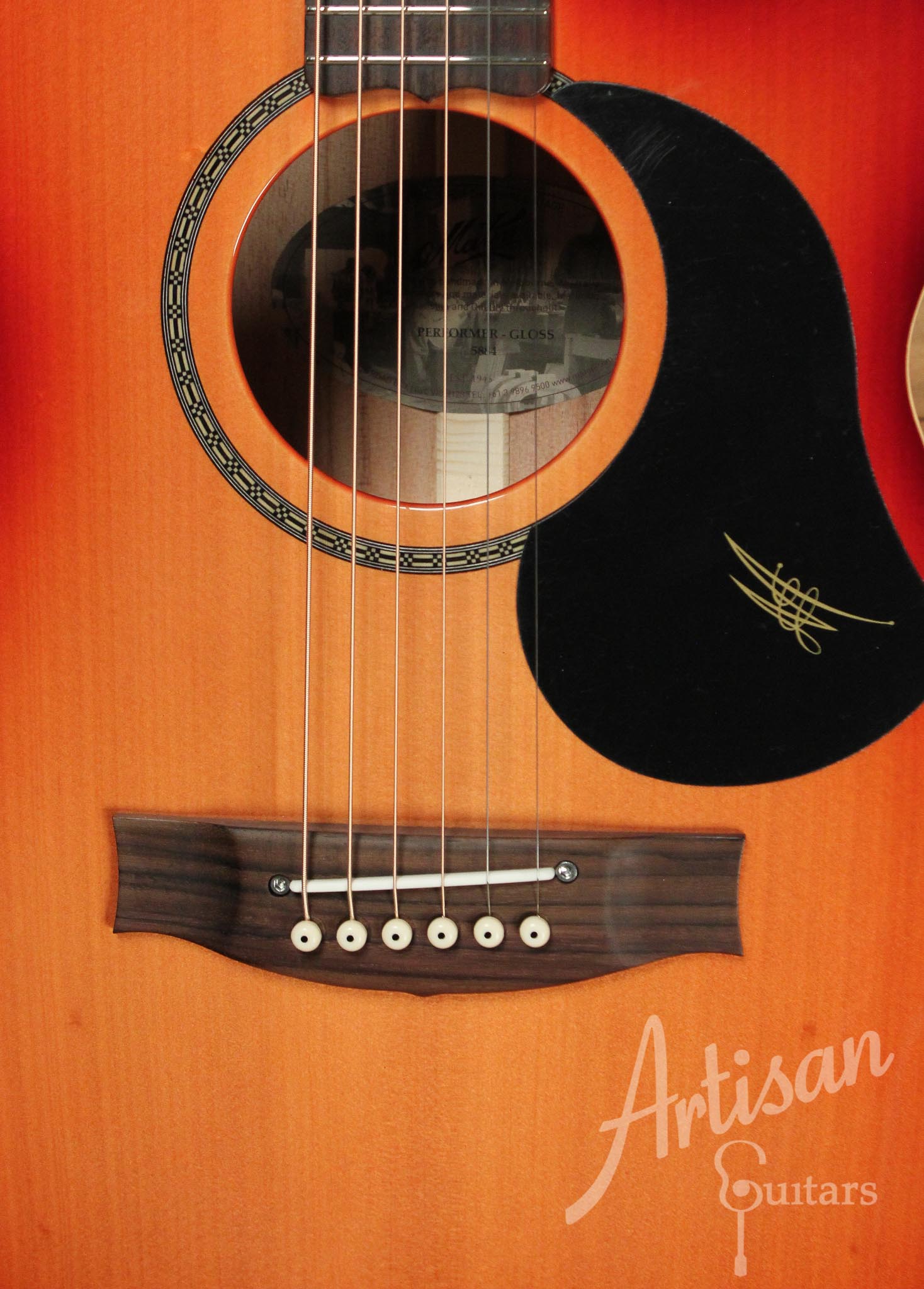 Maton EBG808CLG Performer Series Guitar Bunya and Queensland Maple with Cutaway and Cherry Sunburst  ID-10017 - Artisan Guitars