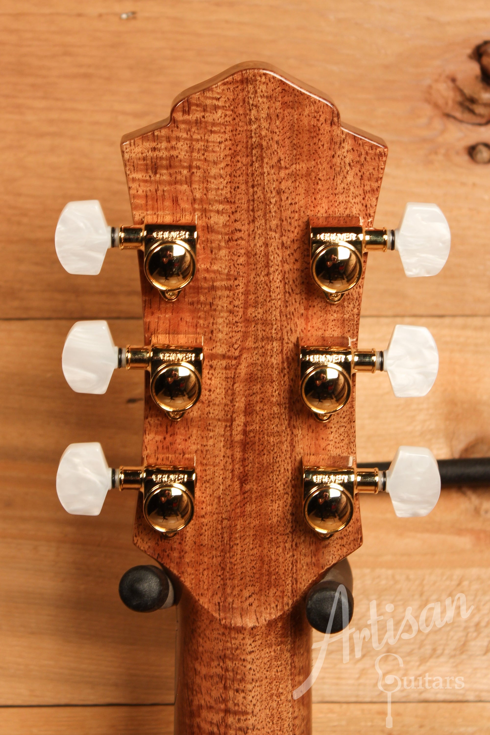 Maton WA May Custom Shop 808 Guitar with Sitka Spruce and Fiddleback Blackwood ID-11446 - Artisan Guitars