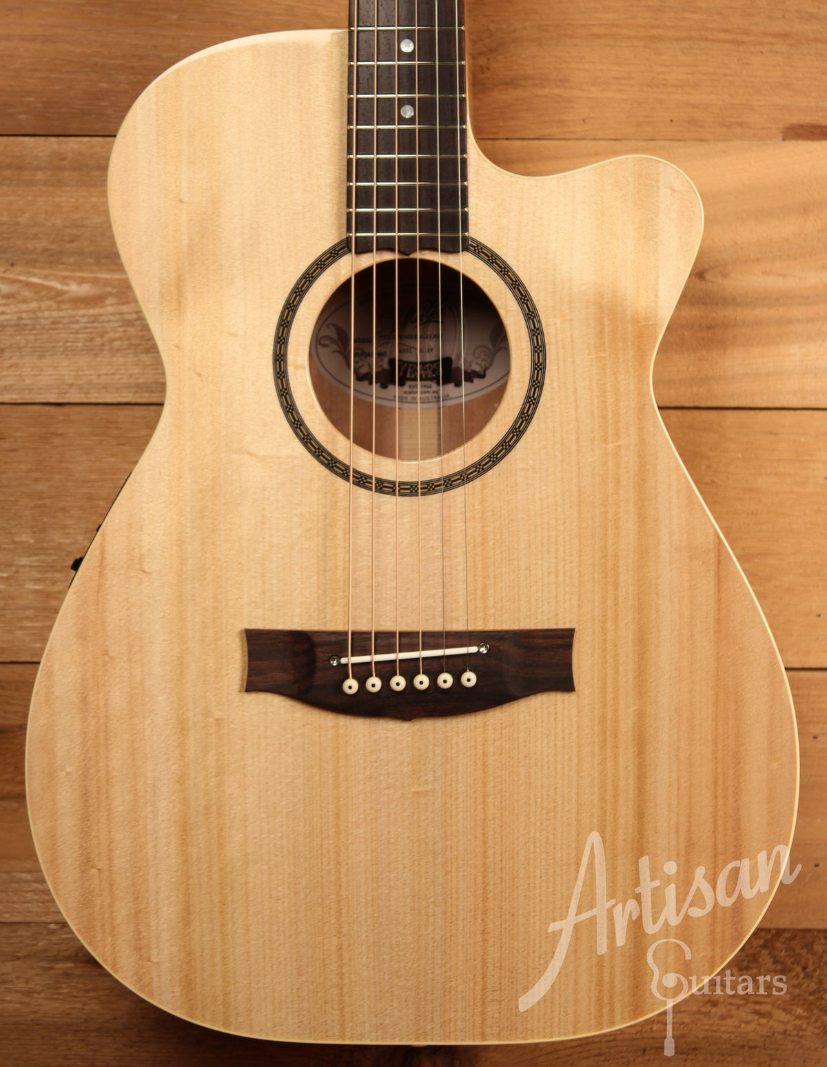 Maton Custom EBG808CL Performer Series Bunya and Queensland Maple Gloss Finish with Cutaway ID-11477 - Artisan Guitars