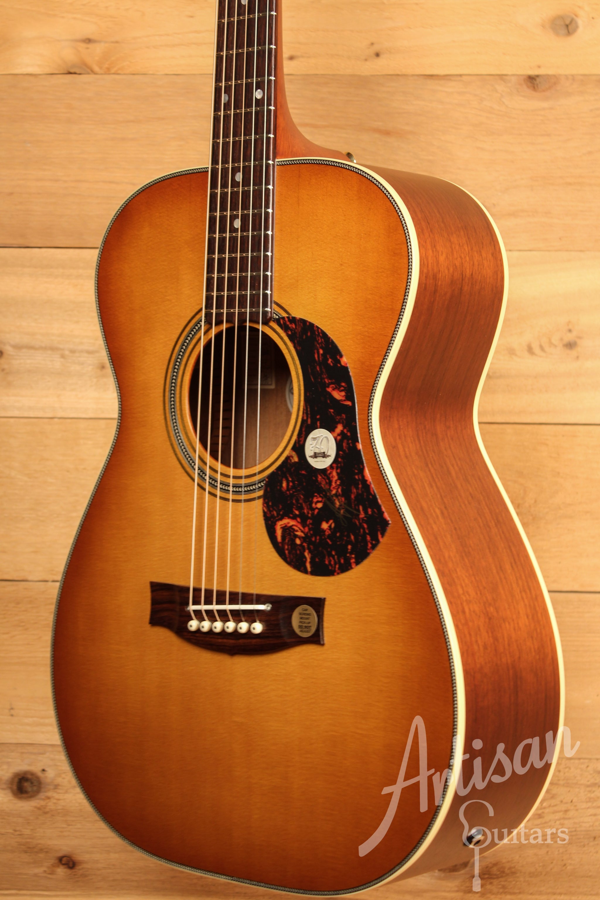Maton EBG808 Nashville Series Sitka Spruce and Blackwood with Vintage Amber Sunburst Finish ID-11475 - Artisan Guitars