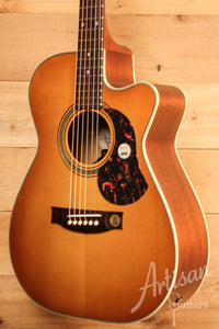 Maton EBG808C Nashville Series Sitka Spruce and Blackwood with Vintage Amber Sunburst Finish and Cutaway ID-11476 - Artisan Guitars