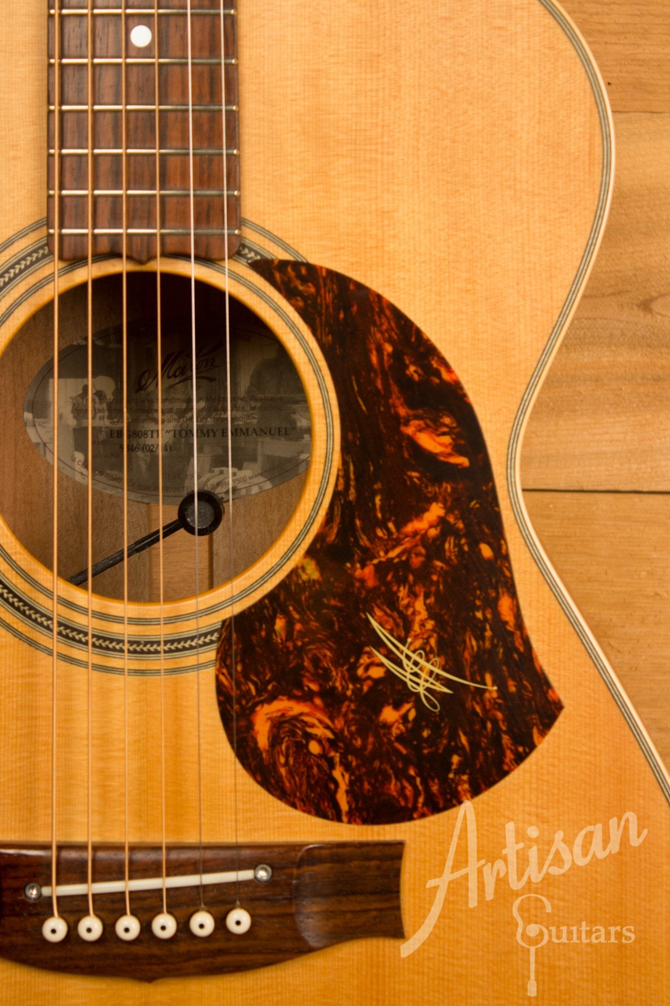 Maton EBG808TE Tommy Emmaunel Signature Sitka and Queensland Maple Pre-Owned 2014 ID-11491 - Artisan Guitars
