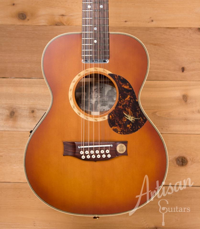 Maton EMD12 Mini Maton Diesel Sitka with Blackwood and Vintage Amber Sunburst ID-10219 - Artisan Guitars