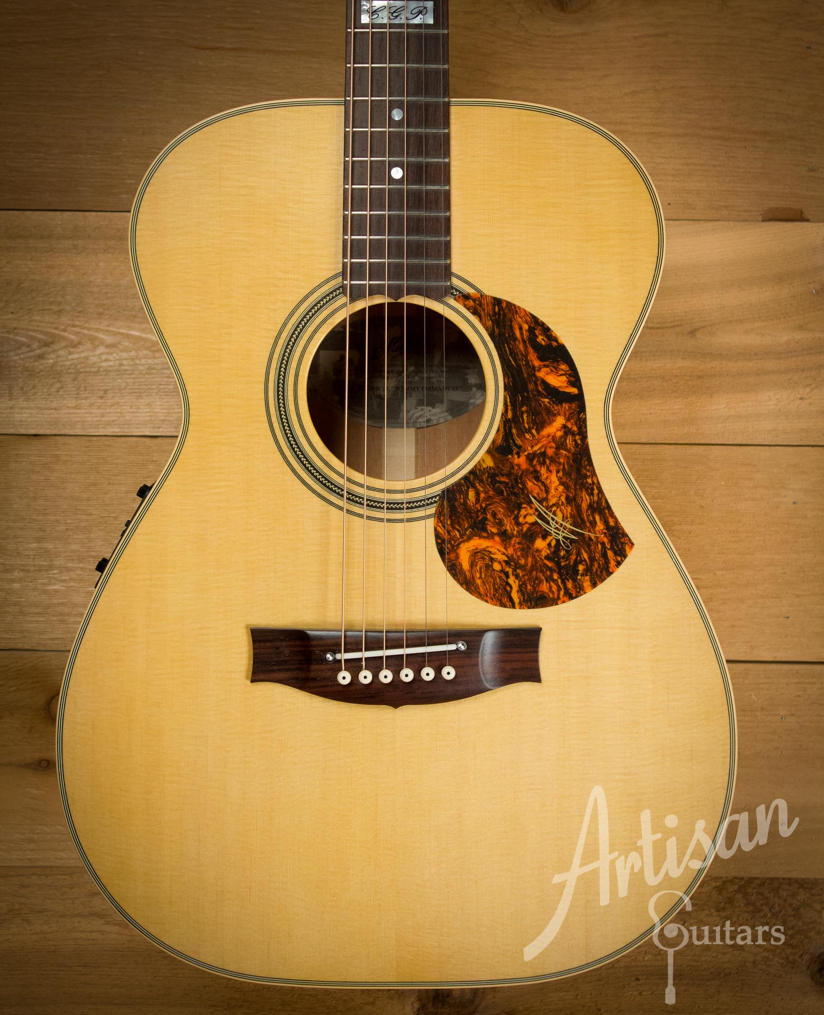 Maton EBG 808TE Tommy Emmanuel Signature Guitar Sitka and Queensland Maple with AP5-Pro ID-10117 - Artisan Guitars