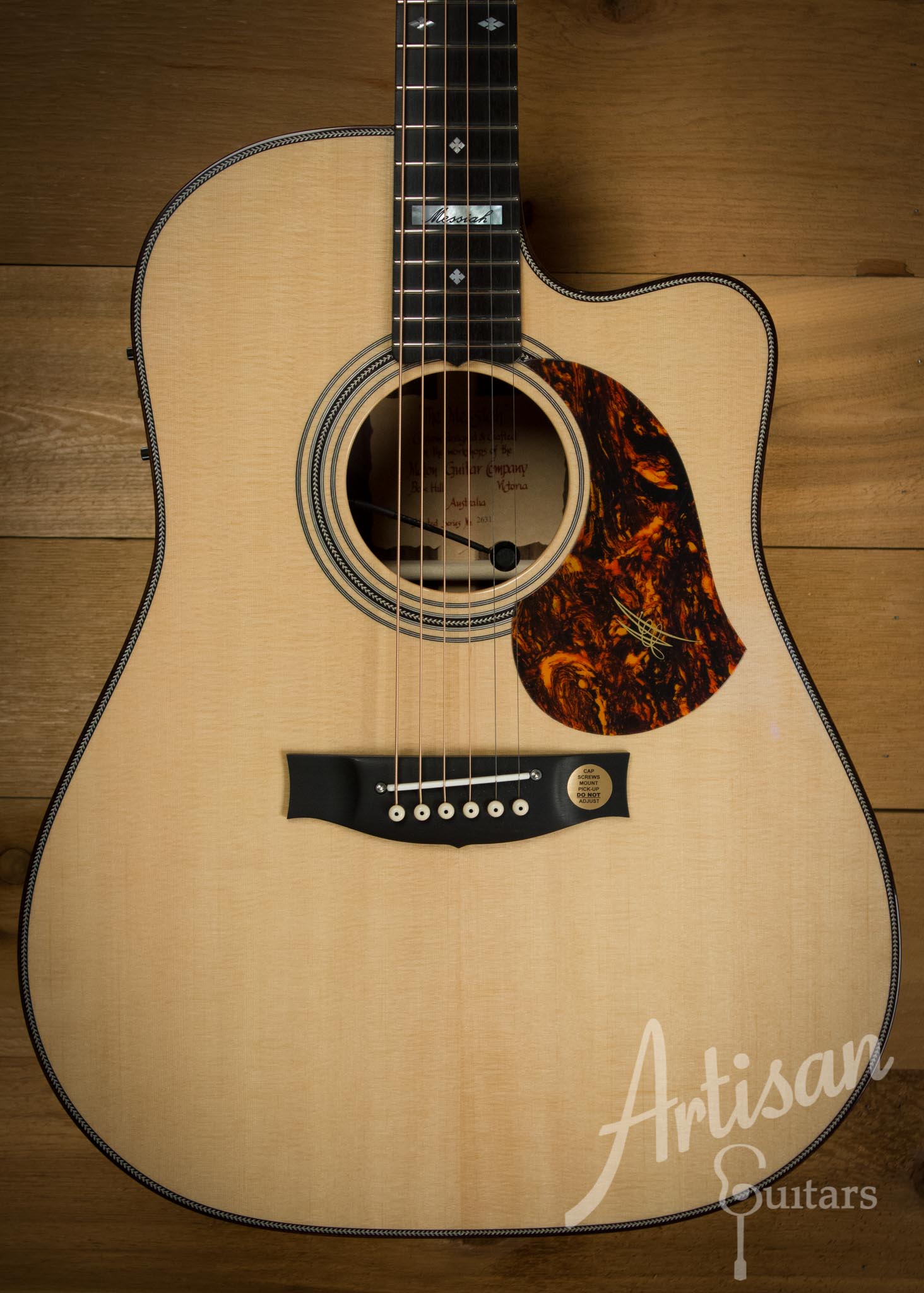 Maton EM100C Messiah Guitar Sitka Spruce and Indian Rosewood  ID-10127 - Artisan Guitars