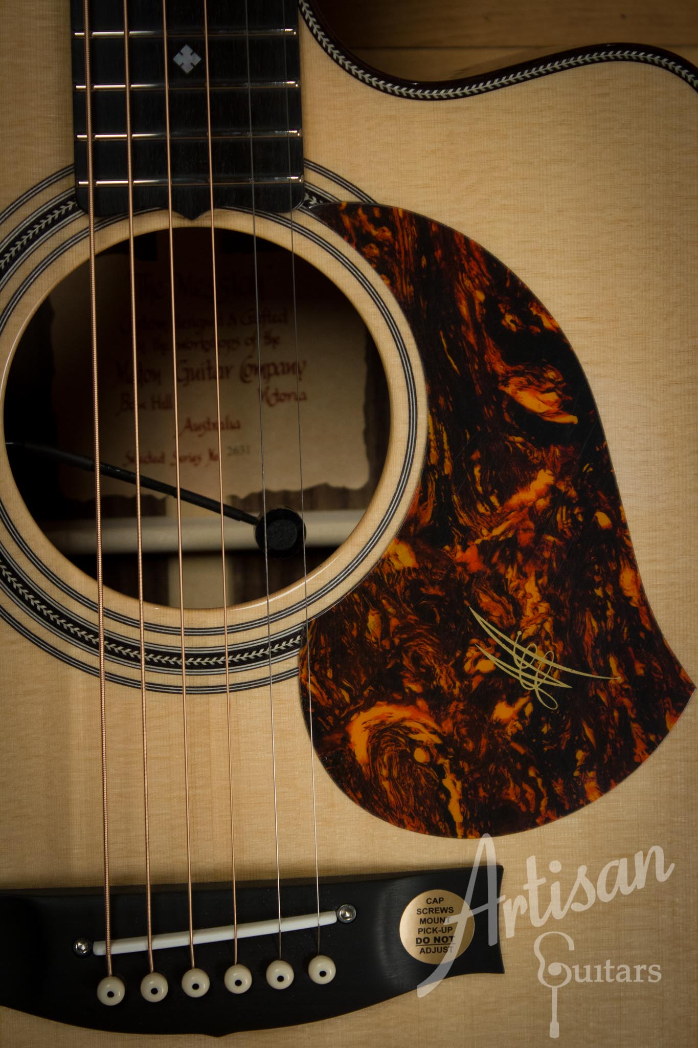 Maton EM100C Messiah Guitar Sitka Spruce and Indian Rosewood  ID-10127 - Artisan Guitars