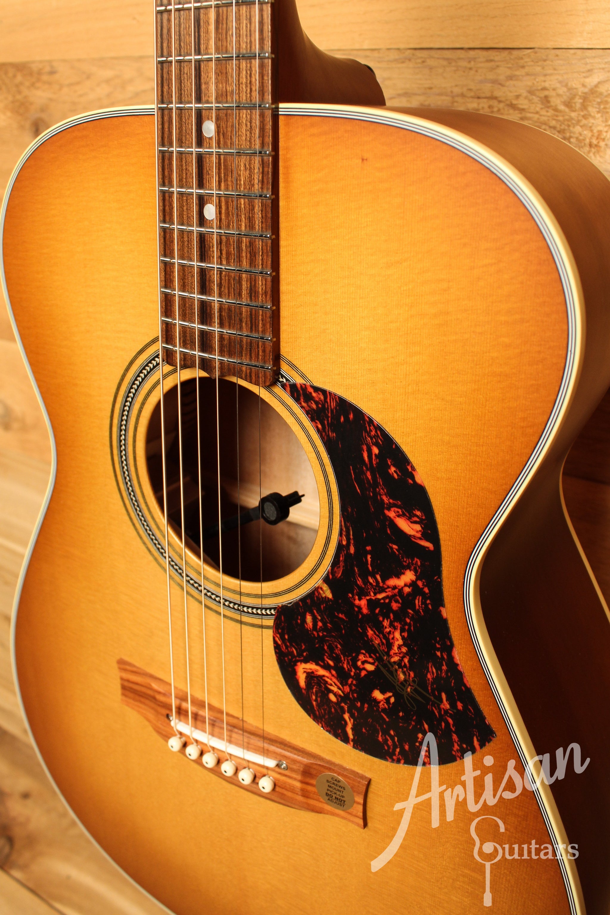 Maton EBG808 Queensland Maple Burst Custom Sitka Spruce & Queensland Maple  ID-12738 - Artisan Guitars