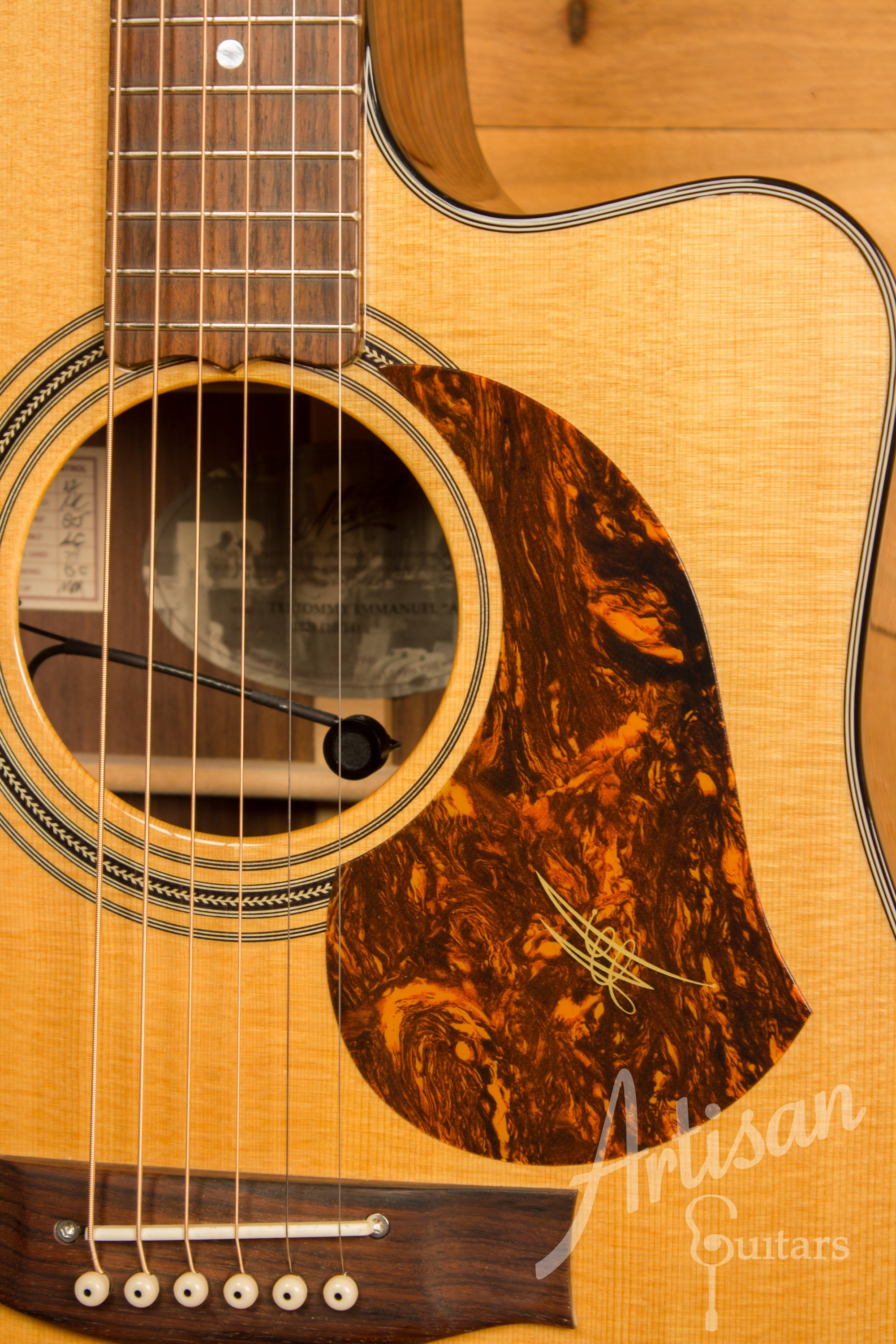 Maton TE1 Guitar Tommy Emmanuel Artist Sitka Spruce and Indian Rosewood AP5 Pro Pre-Owned 2014 ID-11323 - Artisan Guitars