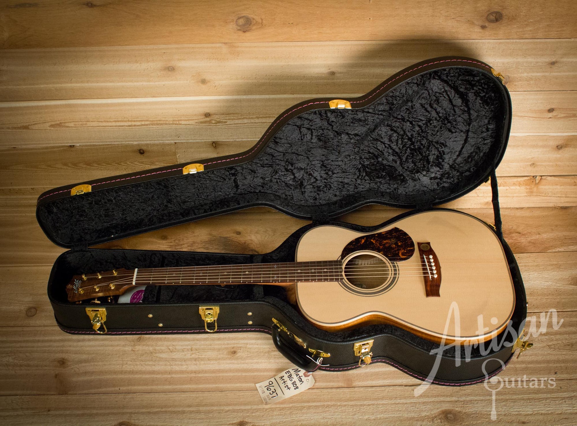 Pre-Owned 2014 Maton EBG808 Artist Series Sitka Spruce and Blackwood AP5 Pro ID-10272 - Artisan Guitars