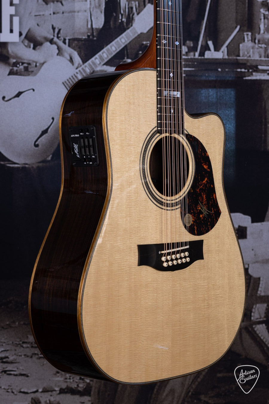 Maton EM100C 12-String Messiah Guitar Sitka Spruce & Indian Rosewood - 15100 - Artisan Guitars