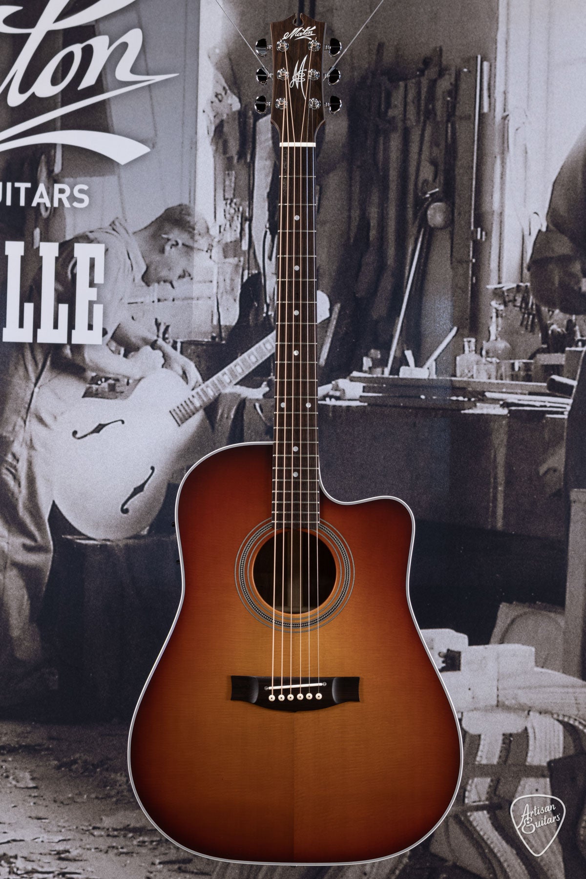 Maton Guitars Cherry Sunburst Dreadnought Prototype - 16191