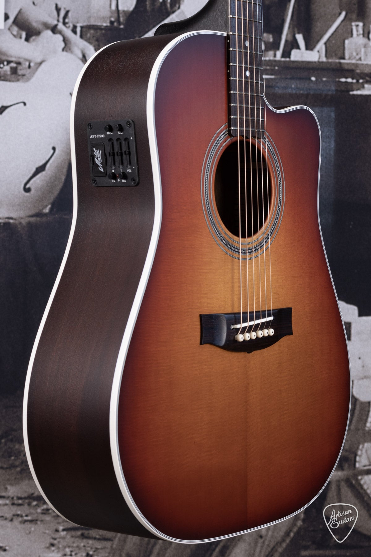 Maton Guitars Cherry Sunburst Dreadnought Prototype - 16191