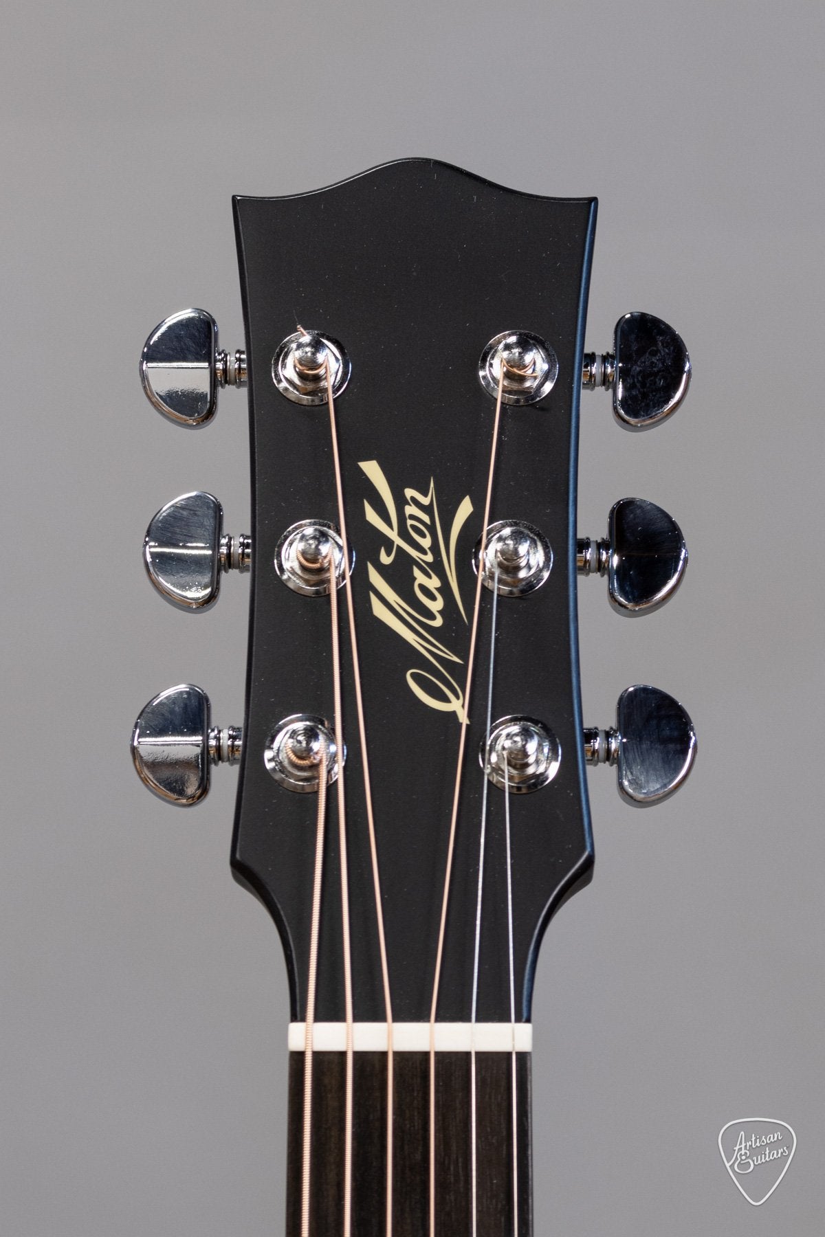 Maton Guitars EBG808 - Custom Jet Black Satin Nitro Finish - 15078 - Artisan Guitars