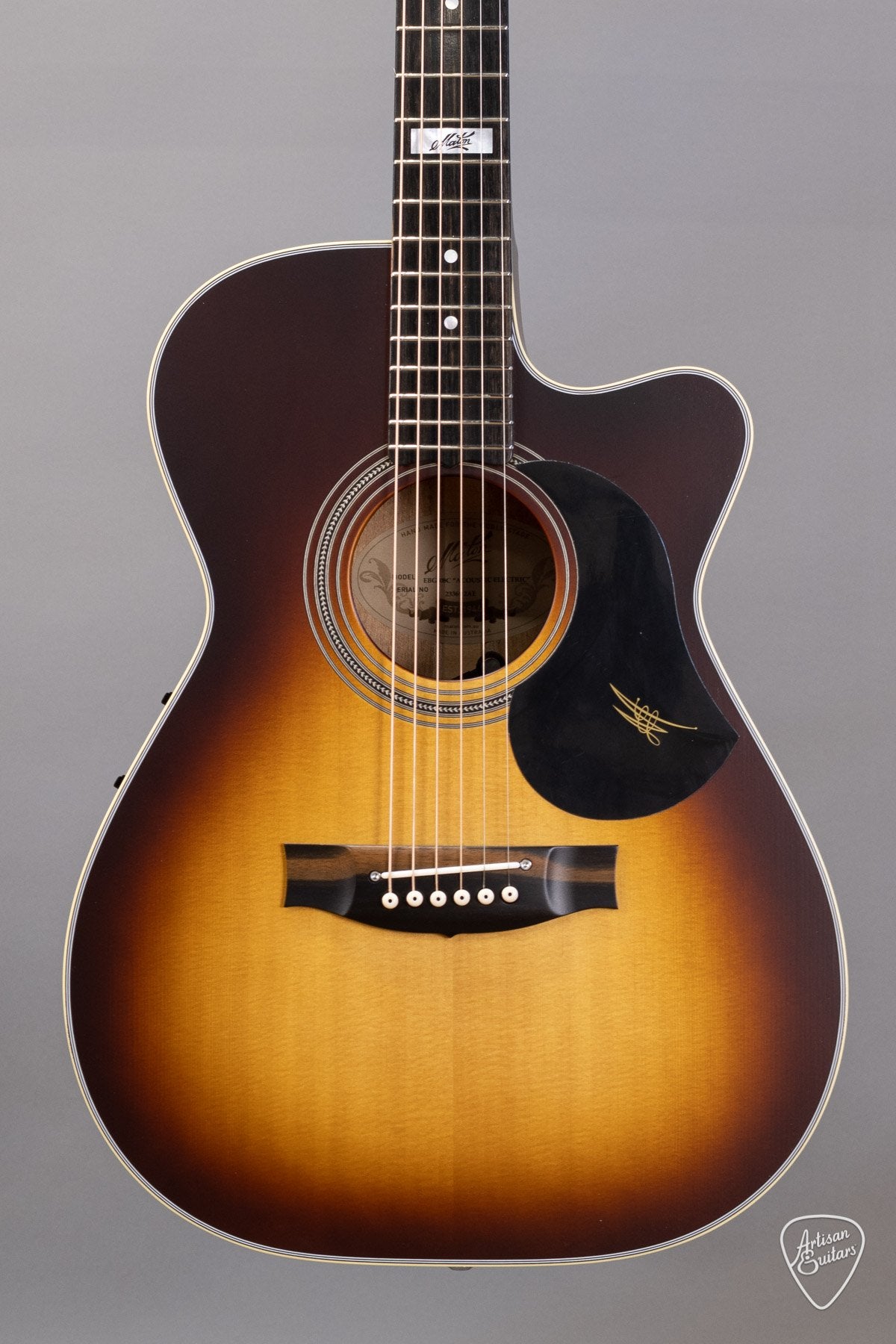 Maton Guitars EBG808C with Sunburst Sitka Top -15062 - Artisan Guitars