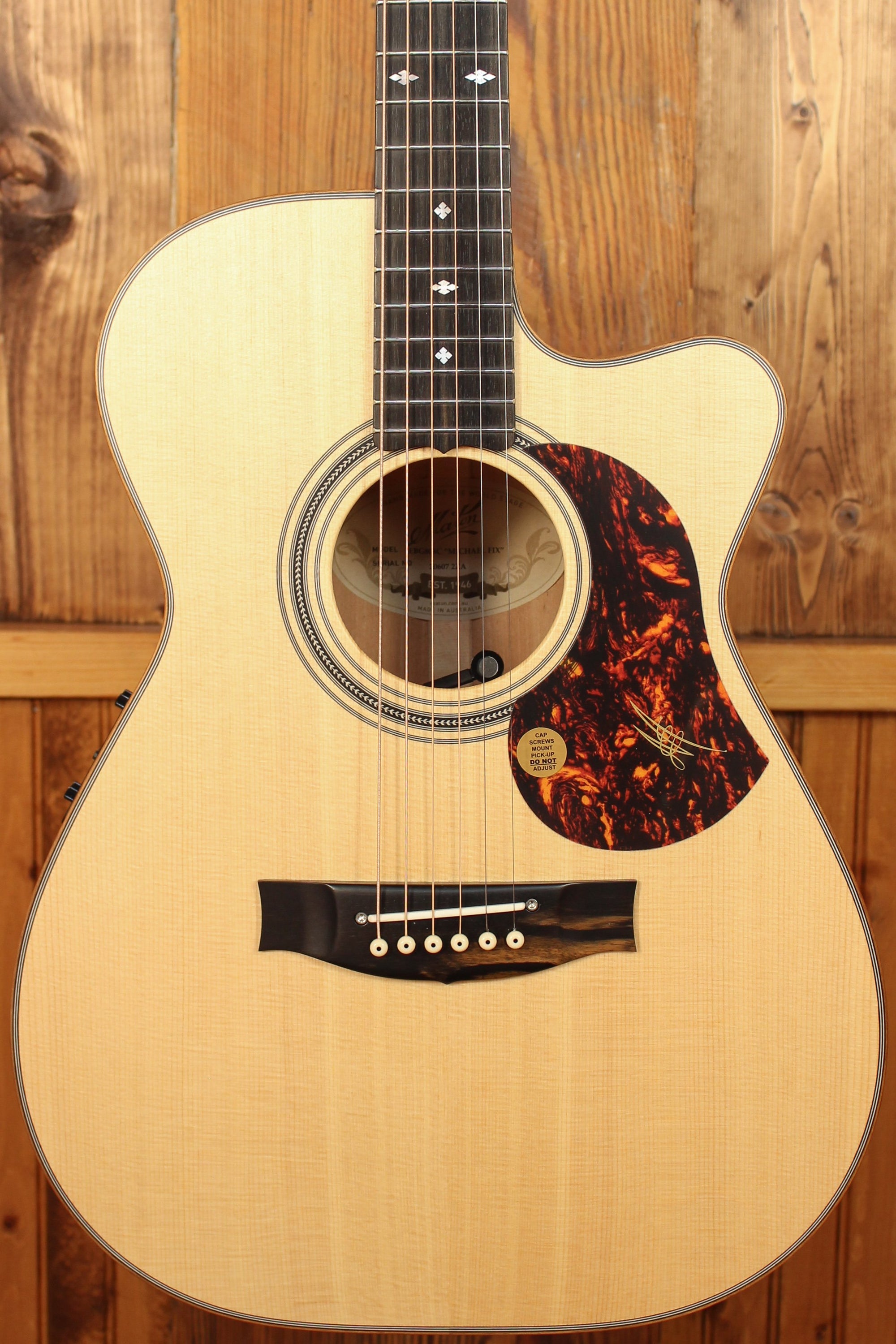 Maton EBG 808C MIC FIX Michael Fix Signature Guitar Sitka & Queensland Maple w/ Cutaway - Artisan Guitars