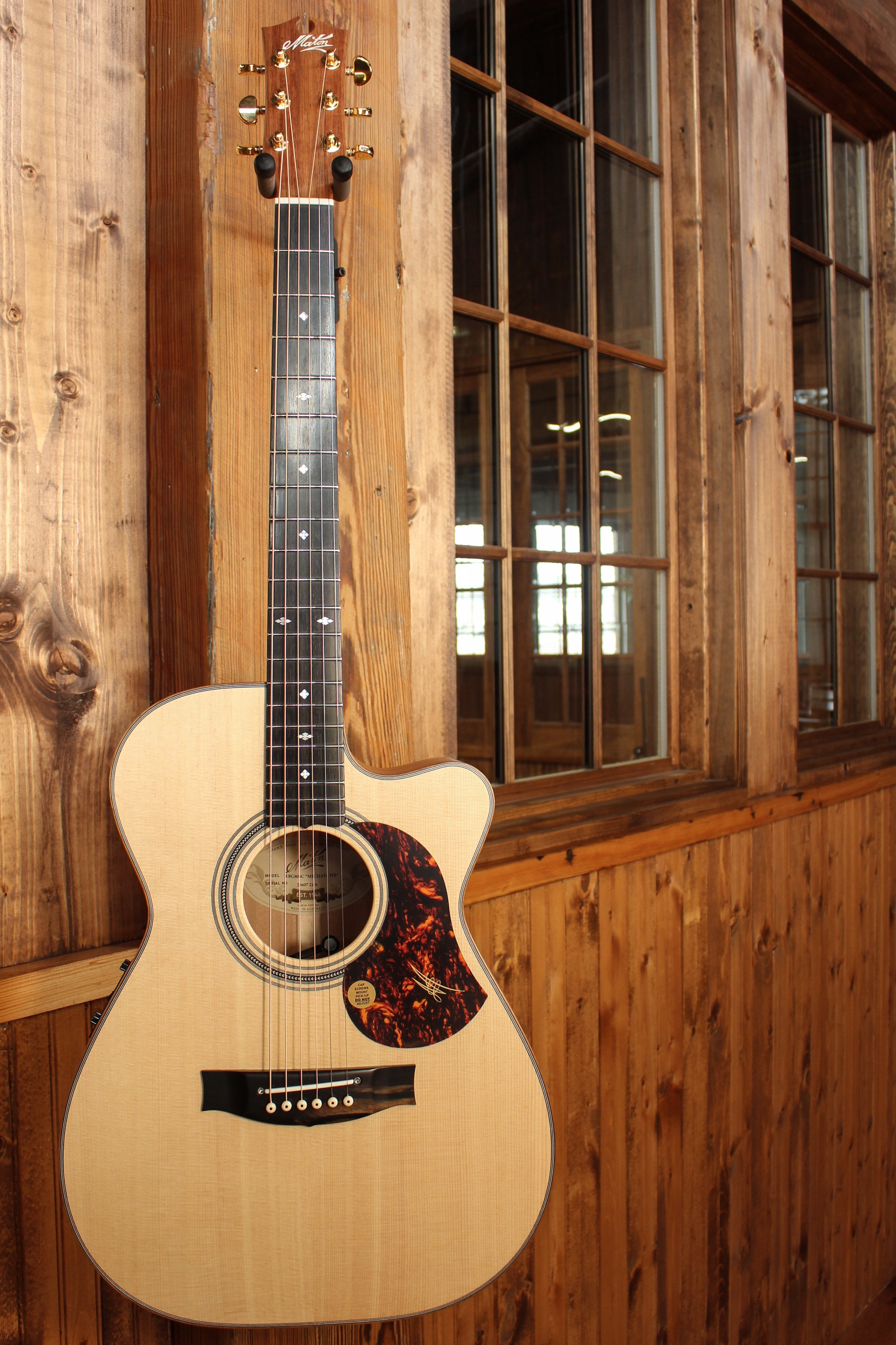 Maton EBG 808C MIC FIX Michael Fix Signature Guitar Sitka & Queensland Maple w/ Cutaway - Artisan Guitars