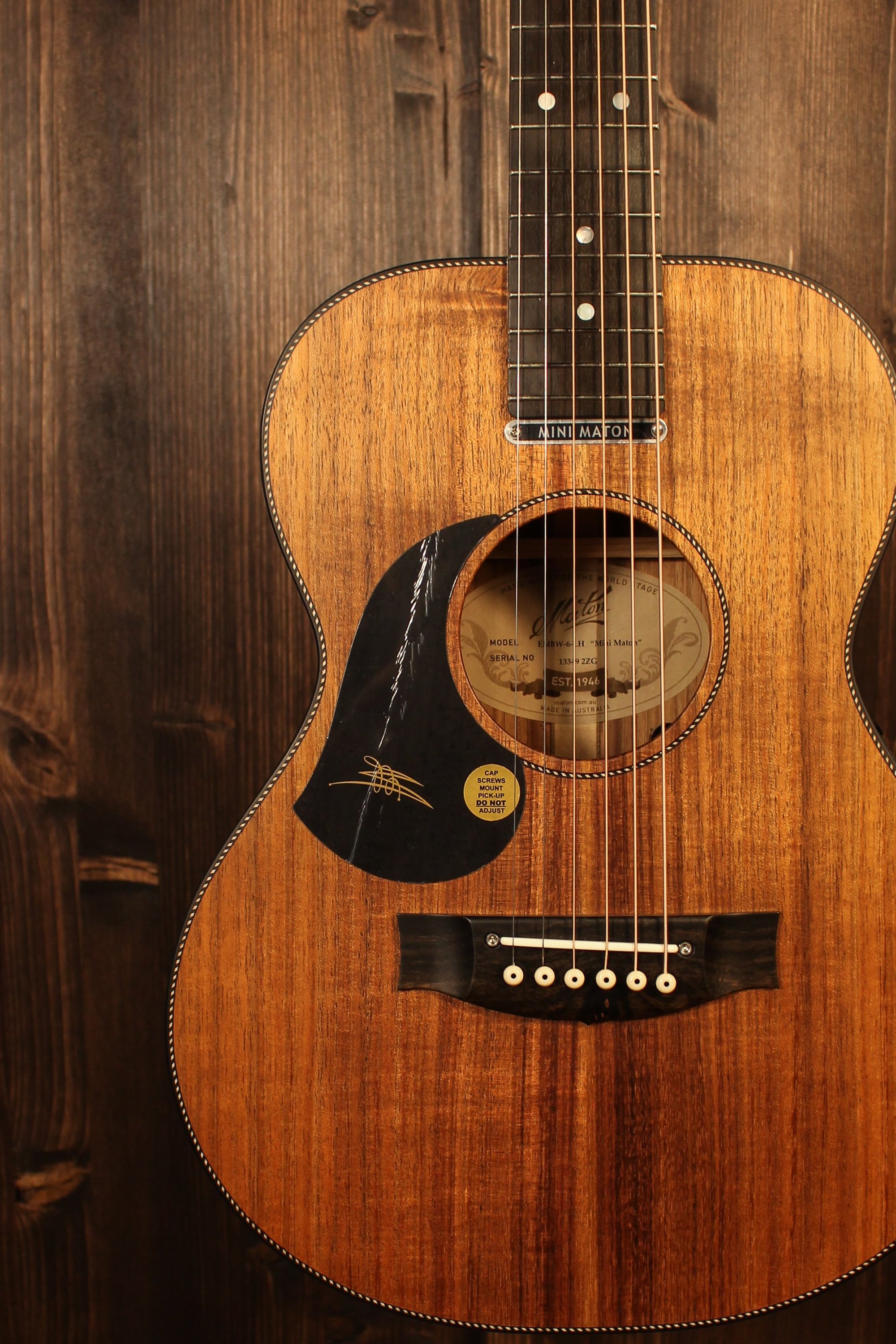 Maton Guitars EMBW6 Left-Handed Blackwood Mini - 14210 - Artisan Guitars