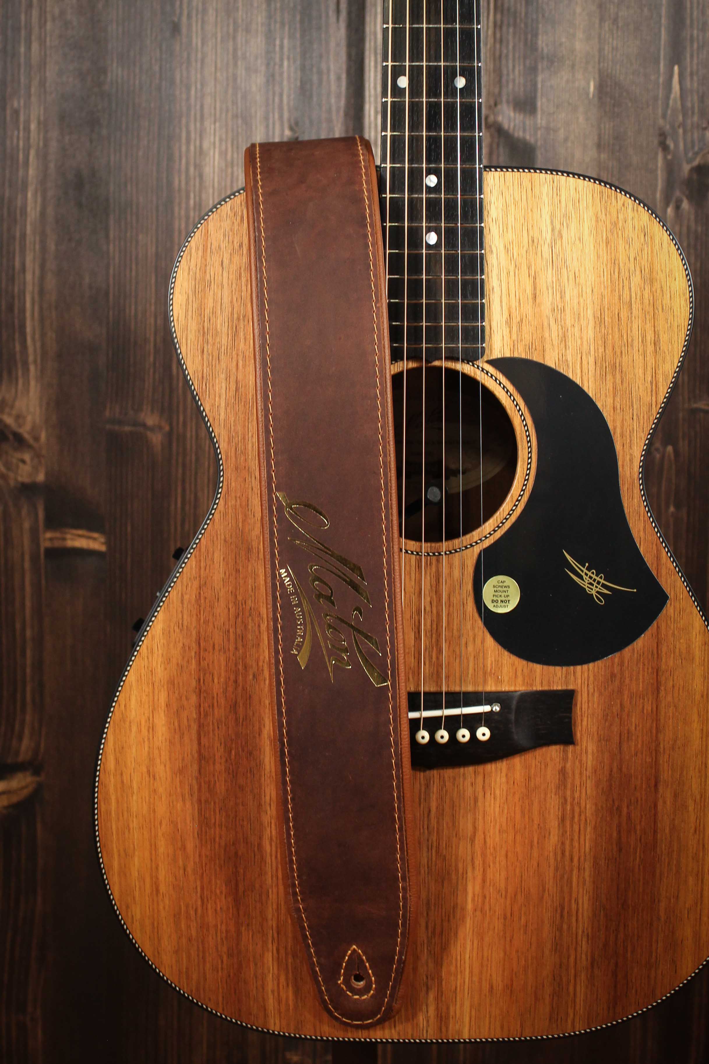 Maton Guitars Deluxe Padded Guitar Strap - Brown - Artisan Guitars