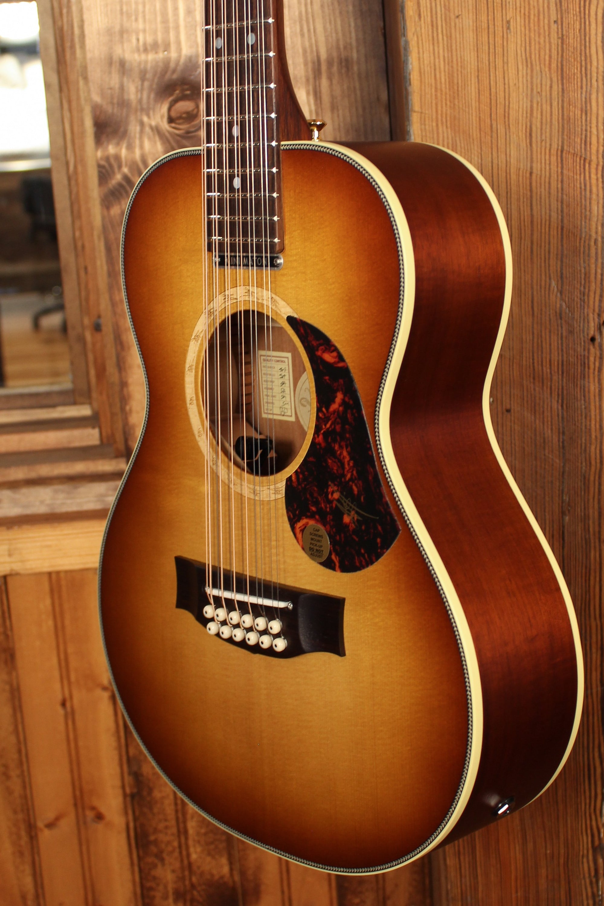Maton EMD12 Mini Diesel Sitka w/ Blackwood & Vintage Amber Sunburst - Artisan Guitars