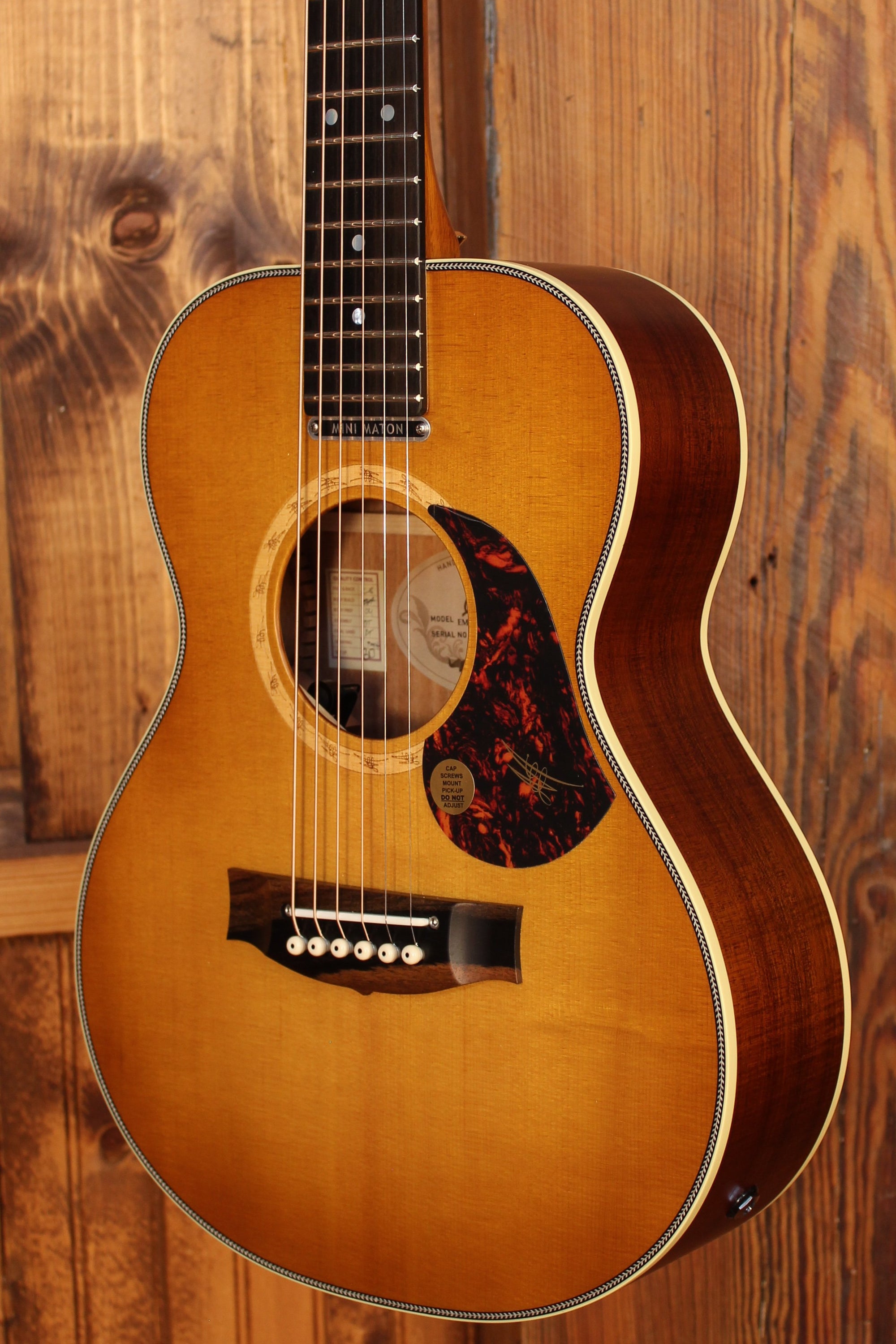 Maton EMD6 Mini Maton Diesel Sitka w/ Blackwood & Vintage Amber Sunburst - Artisan Guitars