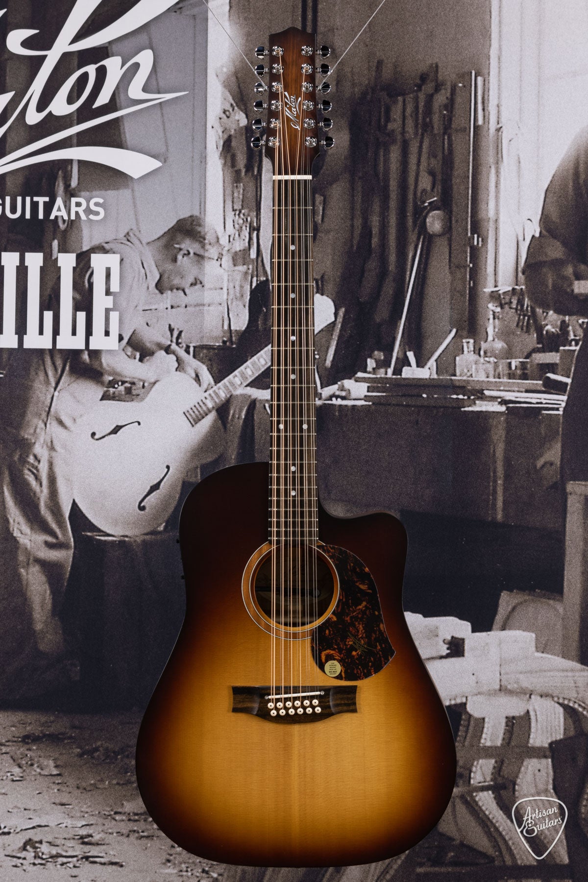 Maton SRS70C 12 String with Tobacco Sunburst Sitka Top and Blackwood Back ID-15080