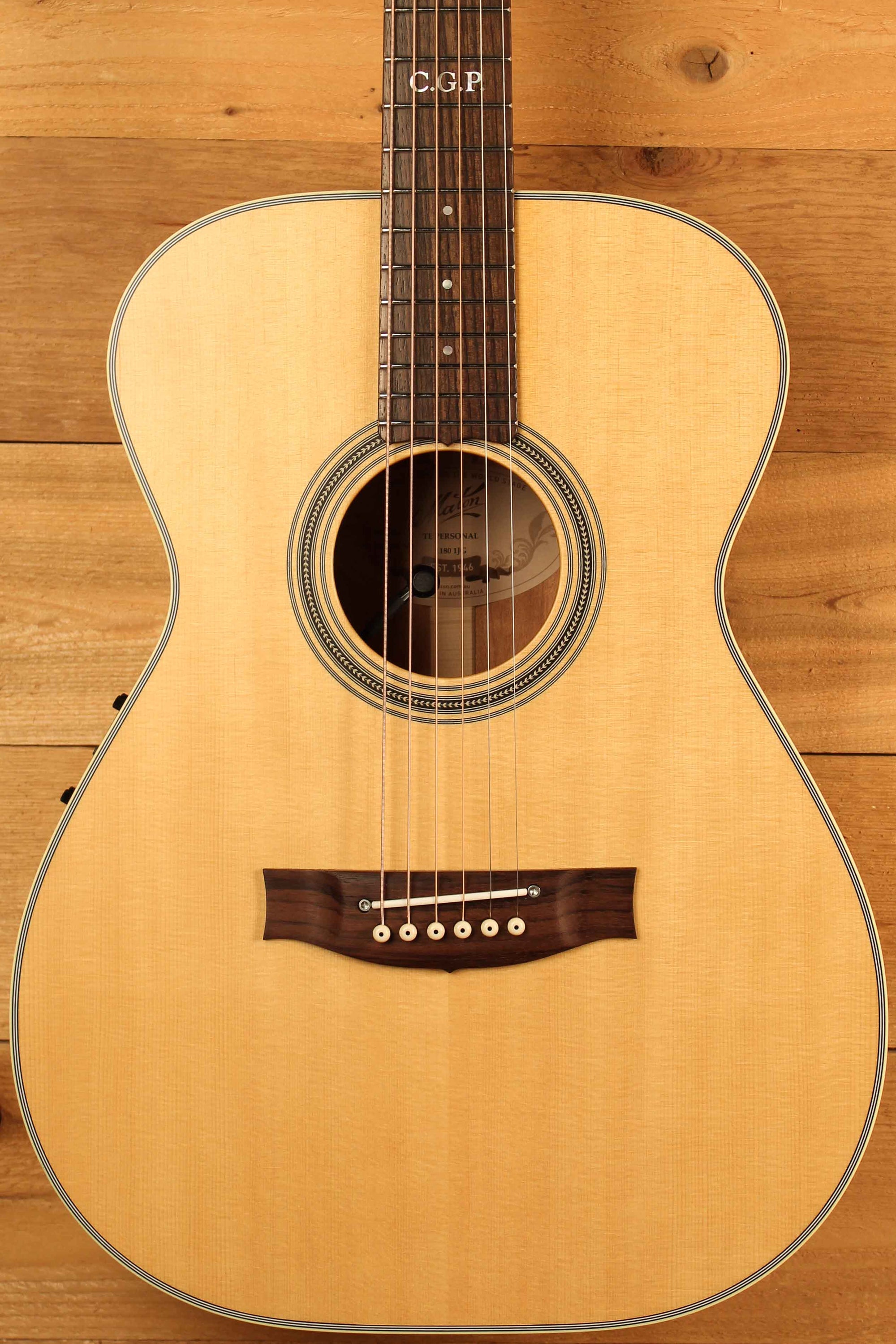 Maton Custom Shop TE Personal Thinline Guitar "AAA" Sitka Spruce and AAA" Figured Queensland Maple ID-13616 - Artisan Guitars