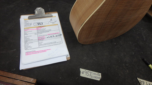 Maton WA May Custom Shop 808 Guitar with Sitka Spruce and Fiddleback Blackwood ID-11723 - Artisan Guitars
