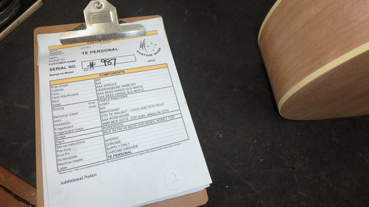 Maton T.E Personal Guitar Sitka Spruce and AAA"Bees Wings" Queensland Maple ID-11826 - Artisan Guitars
