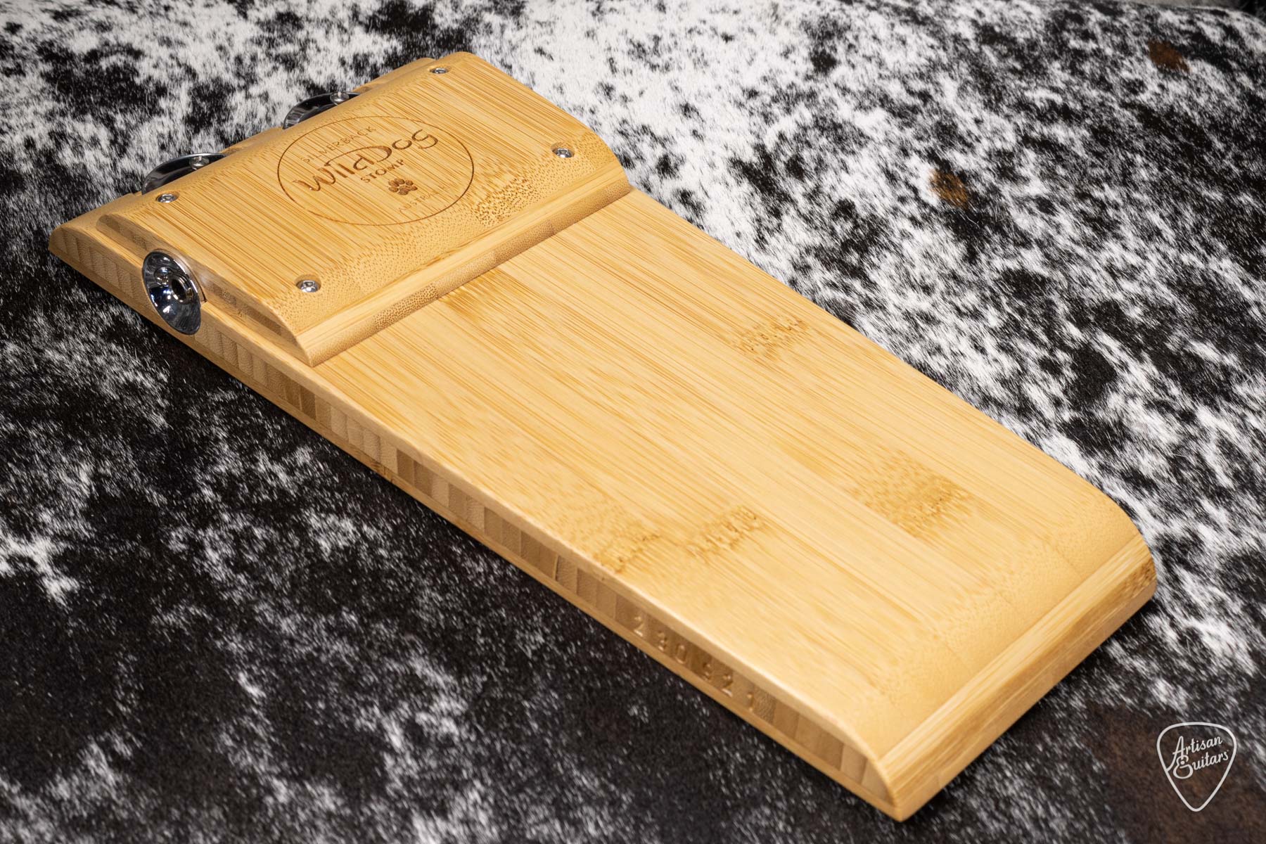 Wild Dog Silverback Stomp Box w/ Bamboo Timber & Tamborine Jingles - 16179