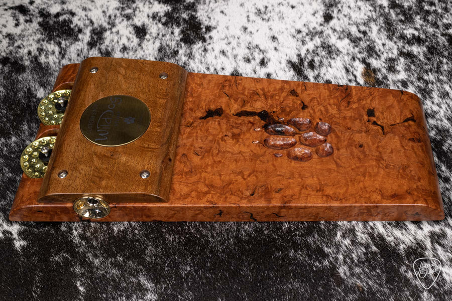 Wild Dog Custom Shop Stomp Box  with Burled River Red Gum Wood-  16184