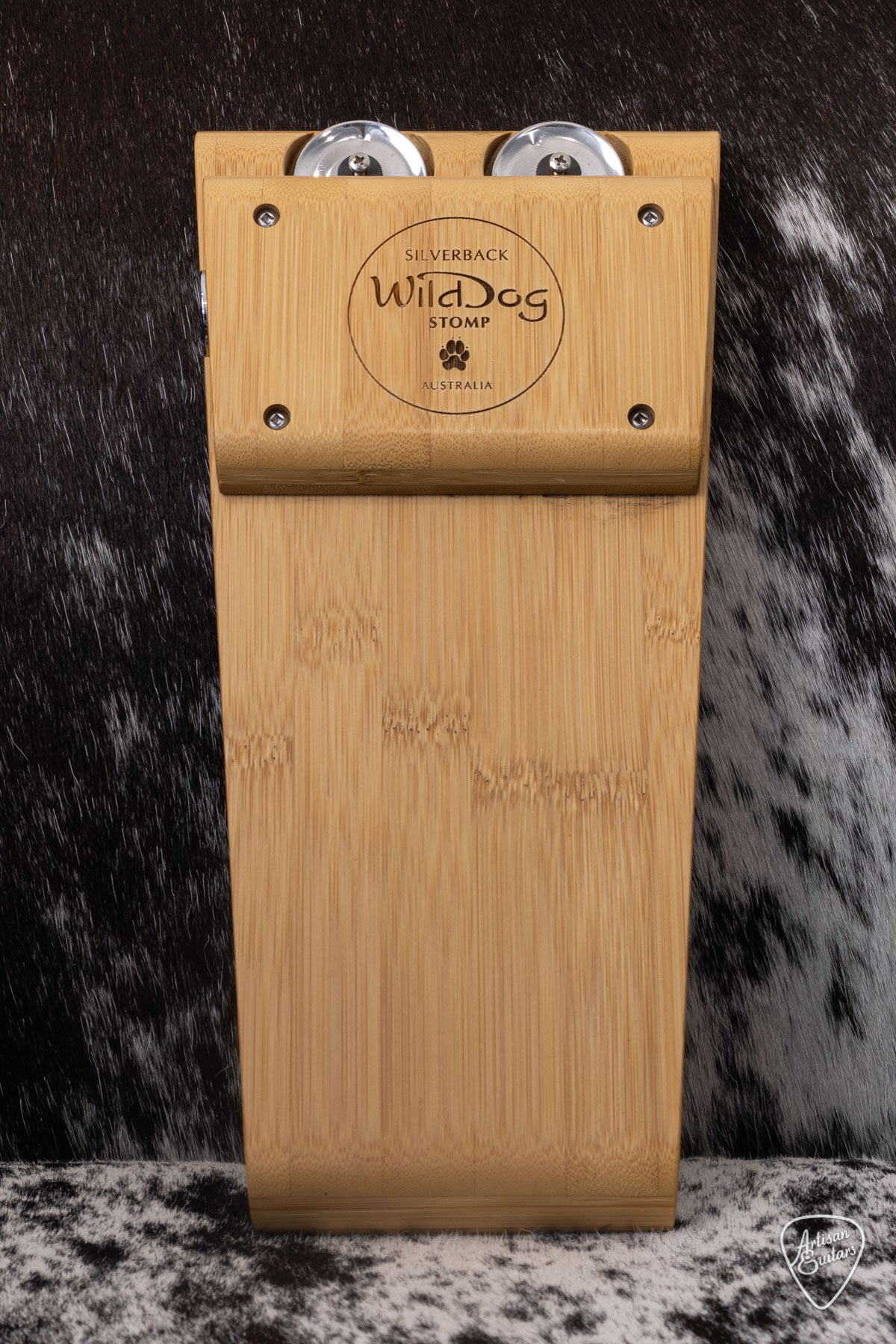 Wild Dog Silverback Stomp Box w/ Bamboo Timber & Tamborine Jingles - 16474
