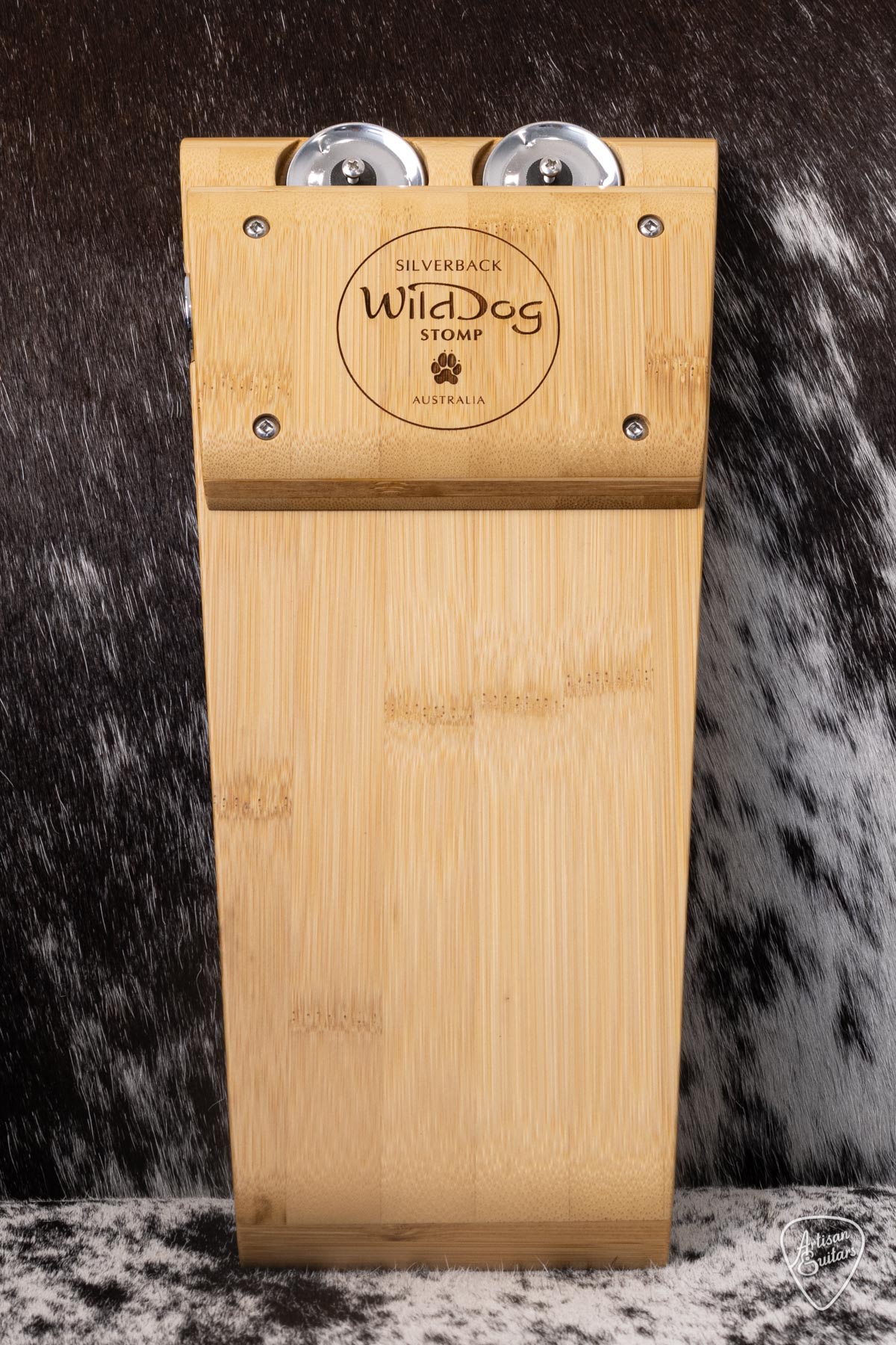 Wild Dog Silverback Stomp Box w/ Bamboo Timber & Tamborine Jingles - 16475