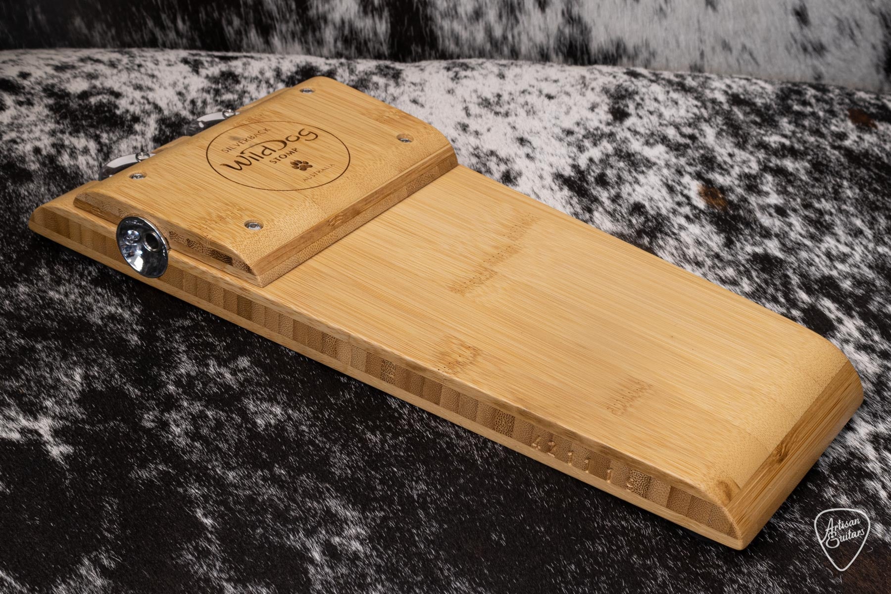 Wild Dog Silverback Stomp Box w/ Bamboo Timber & Tamborine Jingles - 16475