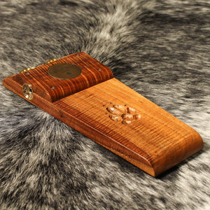 Wild Dog Custom Shop Blackwolf Stomp Box w/ Highly Figured Mastergrade Blackwood & Tamborine Jingles - Artisan Guitars