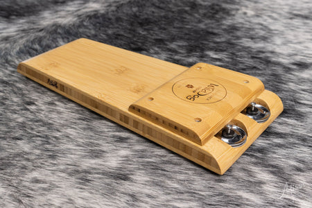 Wild Dog Silverback Stomp Box w/ Bamboo Timber & Tamborine Jingles - 14971 - Artisan Guitars