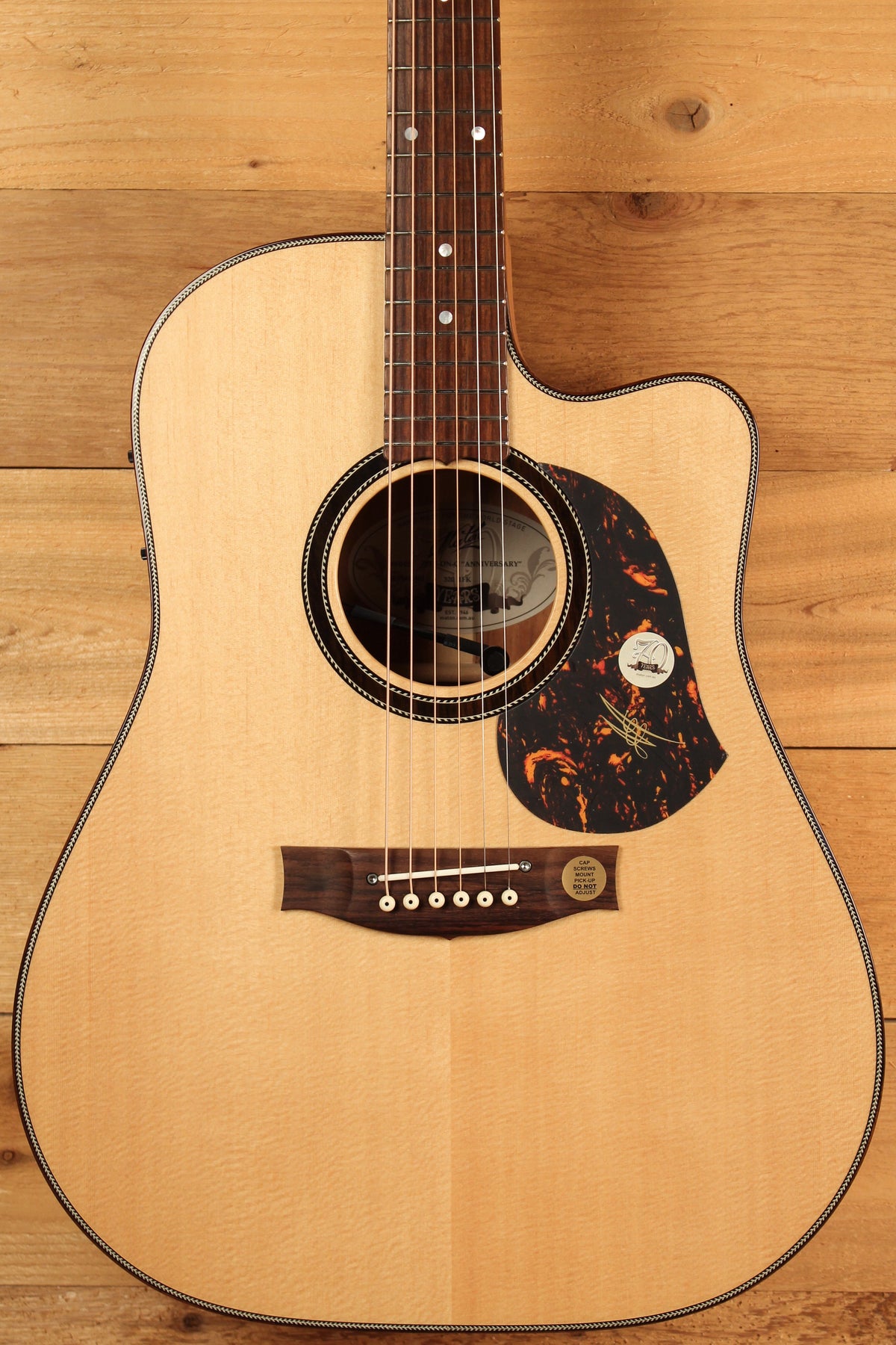 Maton 70th Anniversary Dreadnought Cutaway Sitka Spruce and Blackwood ID-13257 - Artisan Guitars