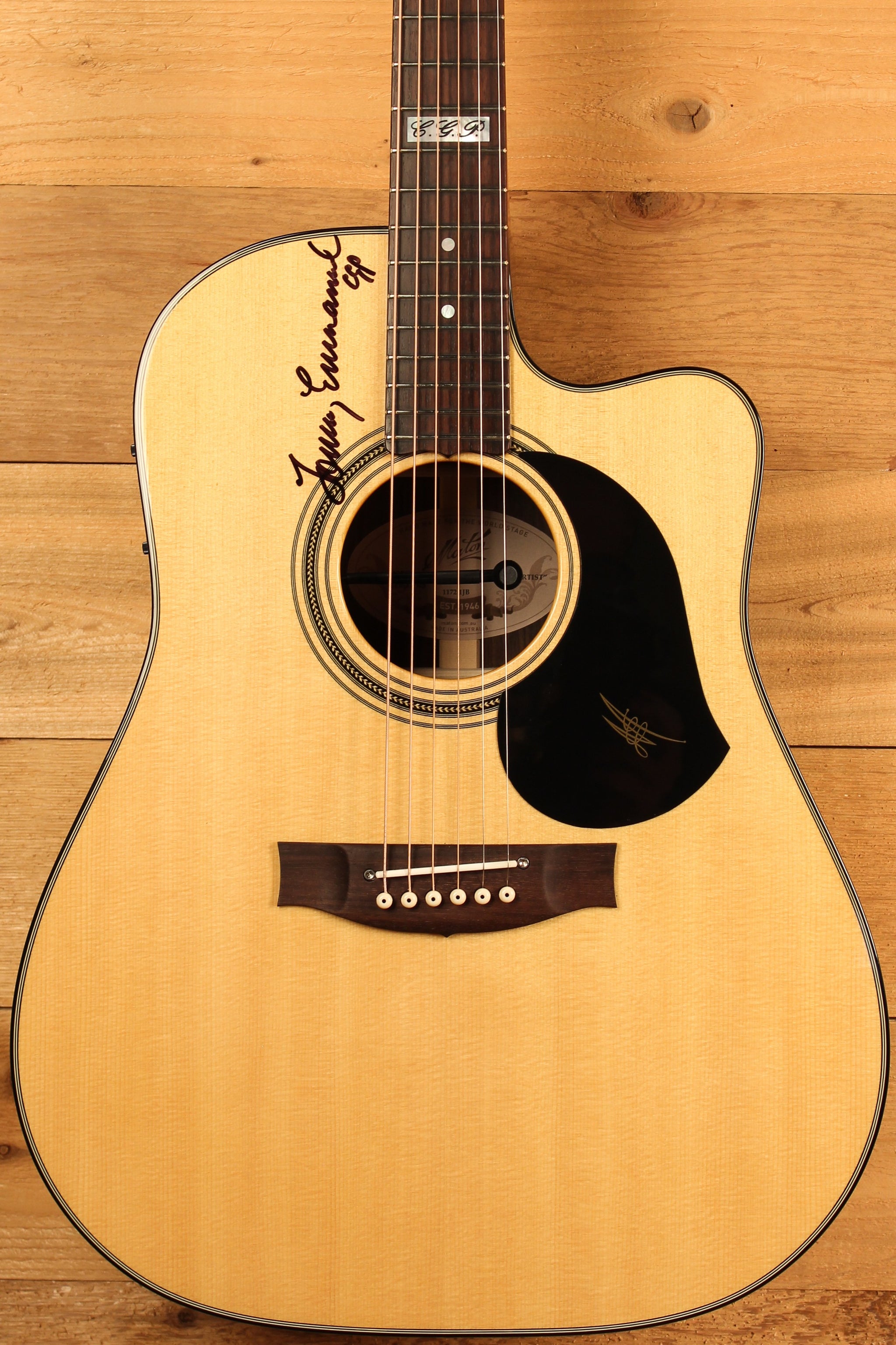 Maton TE1 Guitar Tommy Emmanuel(Signed) Artist Sitka Spruce & Indian Rosewood AP5 Pro ID-13108 - Artisan Guitars